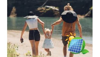 Cappello solare innovativo: ricarica smartphone e dispositivi in movimento al CES 2025